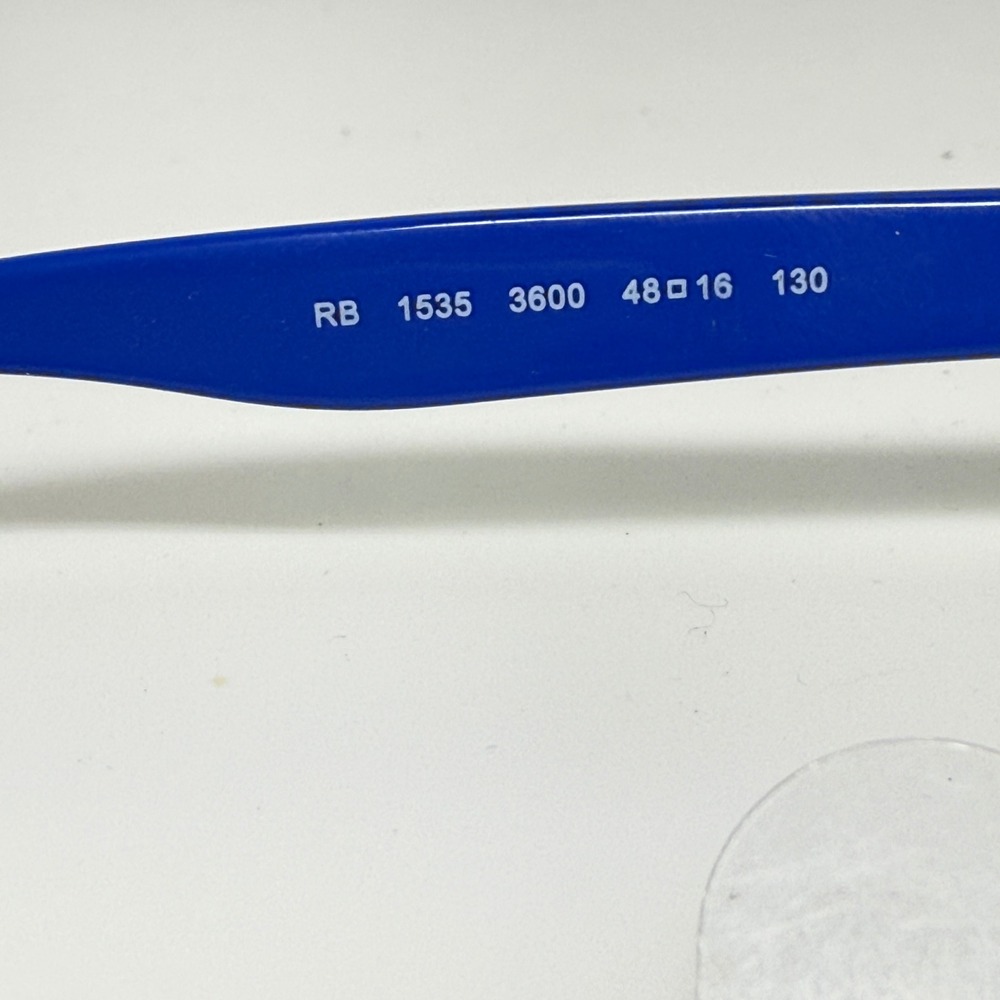 Ray-Ban Kids Blue Neon Green Rectangular Eyeglasses RB 1535 3600 48-16 130 21718 - Picture 5 of 7